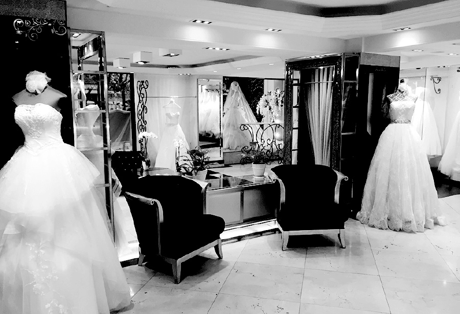 Interior boutique Sposa Bella Brides